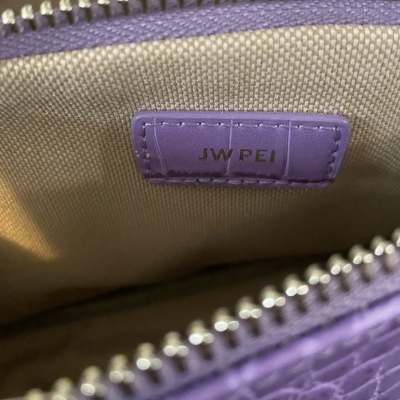 JW Pei Eva Shoulder Bag- Purple Croc - Picture 4 of 7